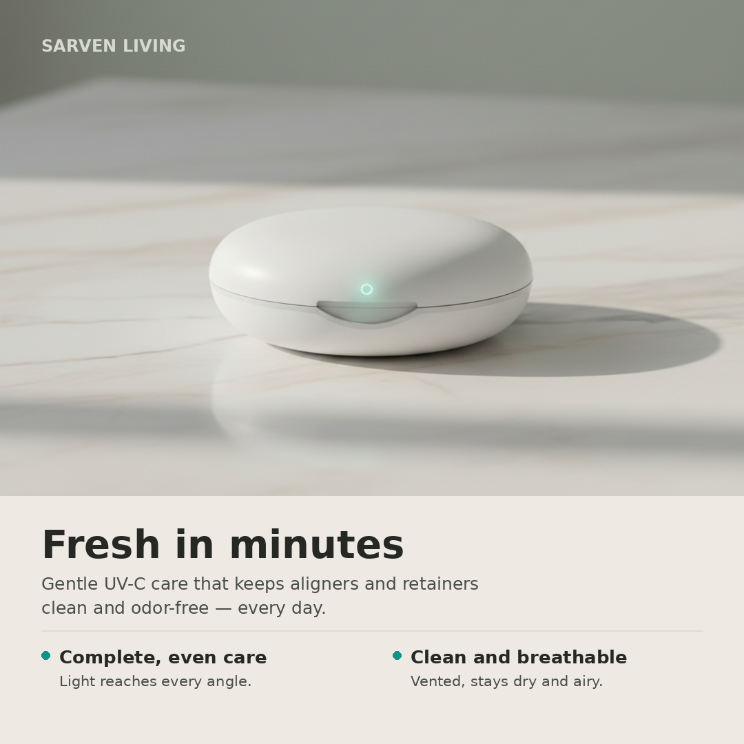 Sarven Living™ Retainer Care Case